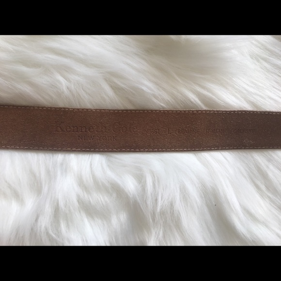 Vintage Silver Buckle Leather Cowboy Belt